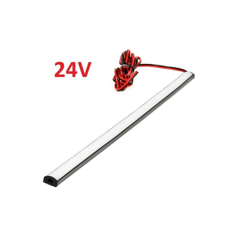 SADA 24V TIR elastický gumový profil s LED páskem SMD2835 Studená bílá, 50cm