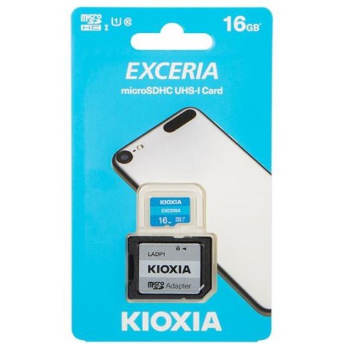Karta microSDHC Kioxia 16GB Class 10 UHS-I, SD adapter