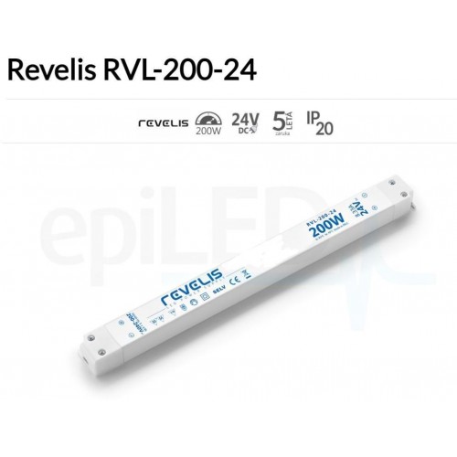 REVELIS Nábytkový LED napájecí zdroj 200W 8.33A 24V