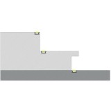 Hliníkový profil LUMINES TERRA 1m pro LED pásky, bílý lakovaný
