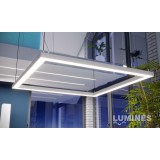Hliníkový profil LUMINES ILEDO 1m pro LED pásky, stříbrný