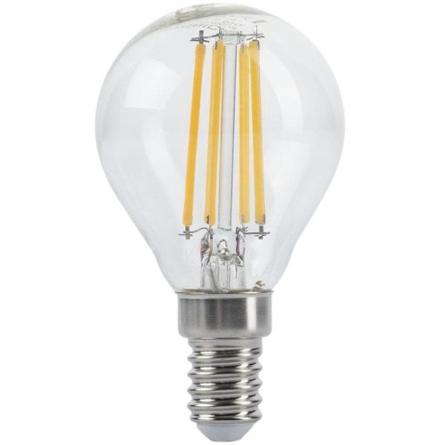 LED Žárovka Filament G45 E14 Clear Glass Stmívatelná 4W Teplá bílá