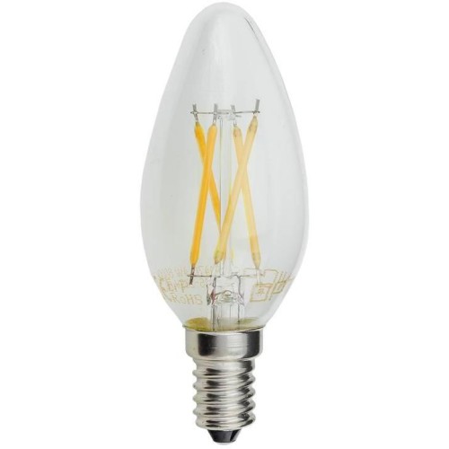 LED Filament Candle Žárovka C35 E14 4W Teplá bílá