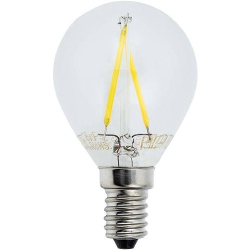 LED Filament Žárovka G45 E14 2w Teplá bílá