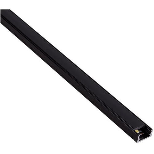 Komplet hliníkový profil  LINE MINI 2 m pro LED pásky, černý + černý difuzor