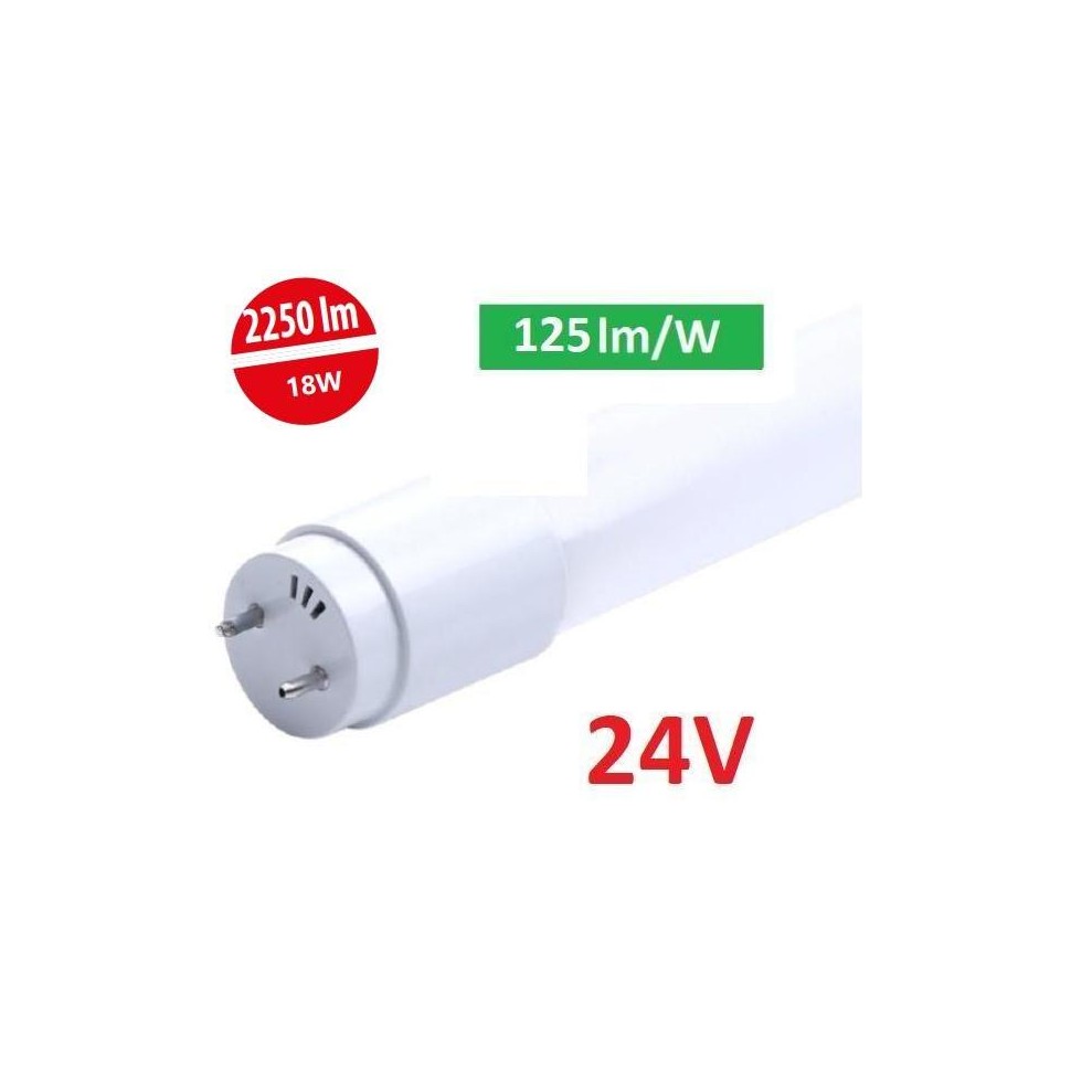 LED trubice LINIO T8 24V - 120 cm - neutrální bílá - 18W - 2250 lm - glass