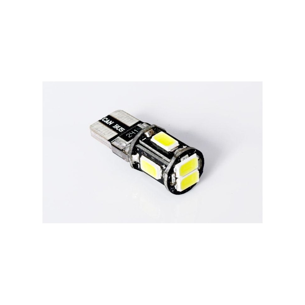 LED auto žárovka LED W5W T10 6 SMD 5630 CAN BUS