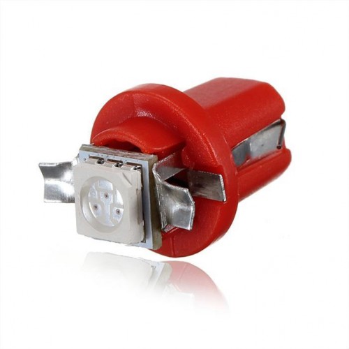 LED auto žárovka LED T5 R5 1 SMD 5050 červená