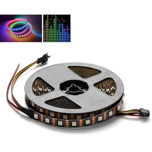 Digitální RGB LED pásek 5m 5V 60 Pixels 16W/m