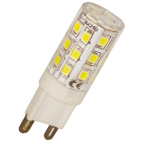 LED žárovka 3W 28xSMD2835 G9 300LM plast 16mm STUDENÁ
