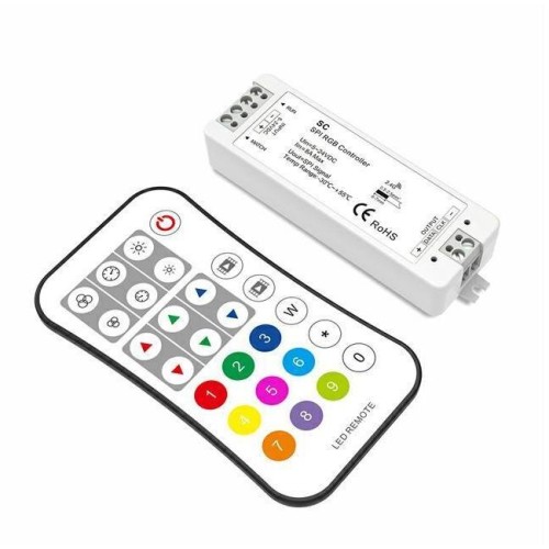Ovladač pro RGB/RGBW IC Digitální pásky s RF 5-24V (WS2811 / WS2812 / WS2813 / WS2815 / TM1814)