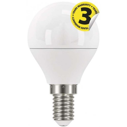 LED žárovka Classic Mini Globe / E14 / 5 W (40 W) / 470 lm / neutrální bílá