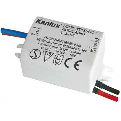 Kanlux 01440 ADI 350 1-3W  Elektronický transformátor pro napájení LED svítidel